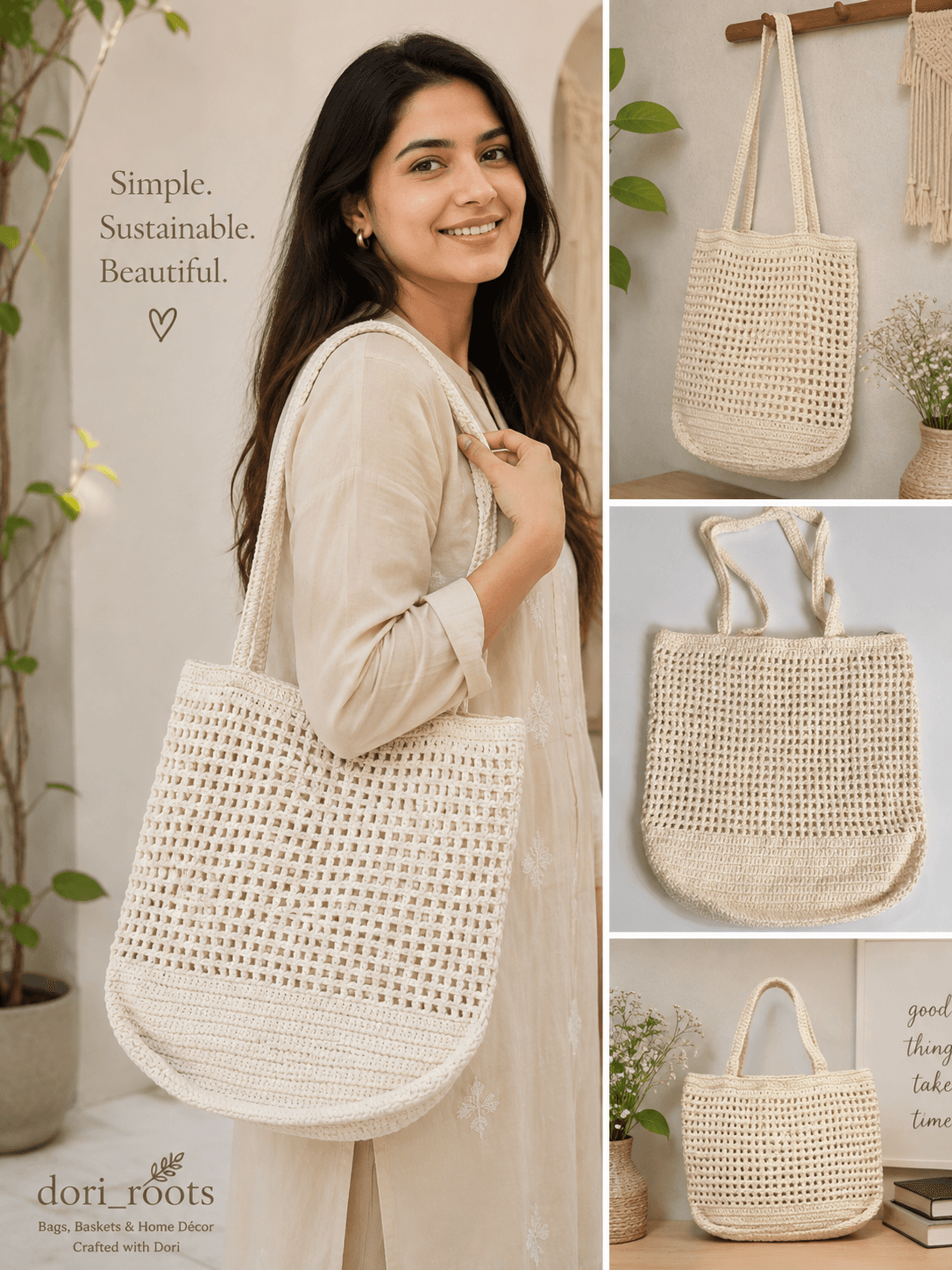 Crochet Long Handbag - Image 1