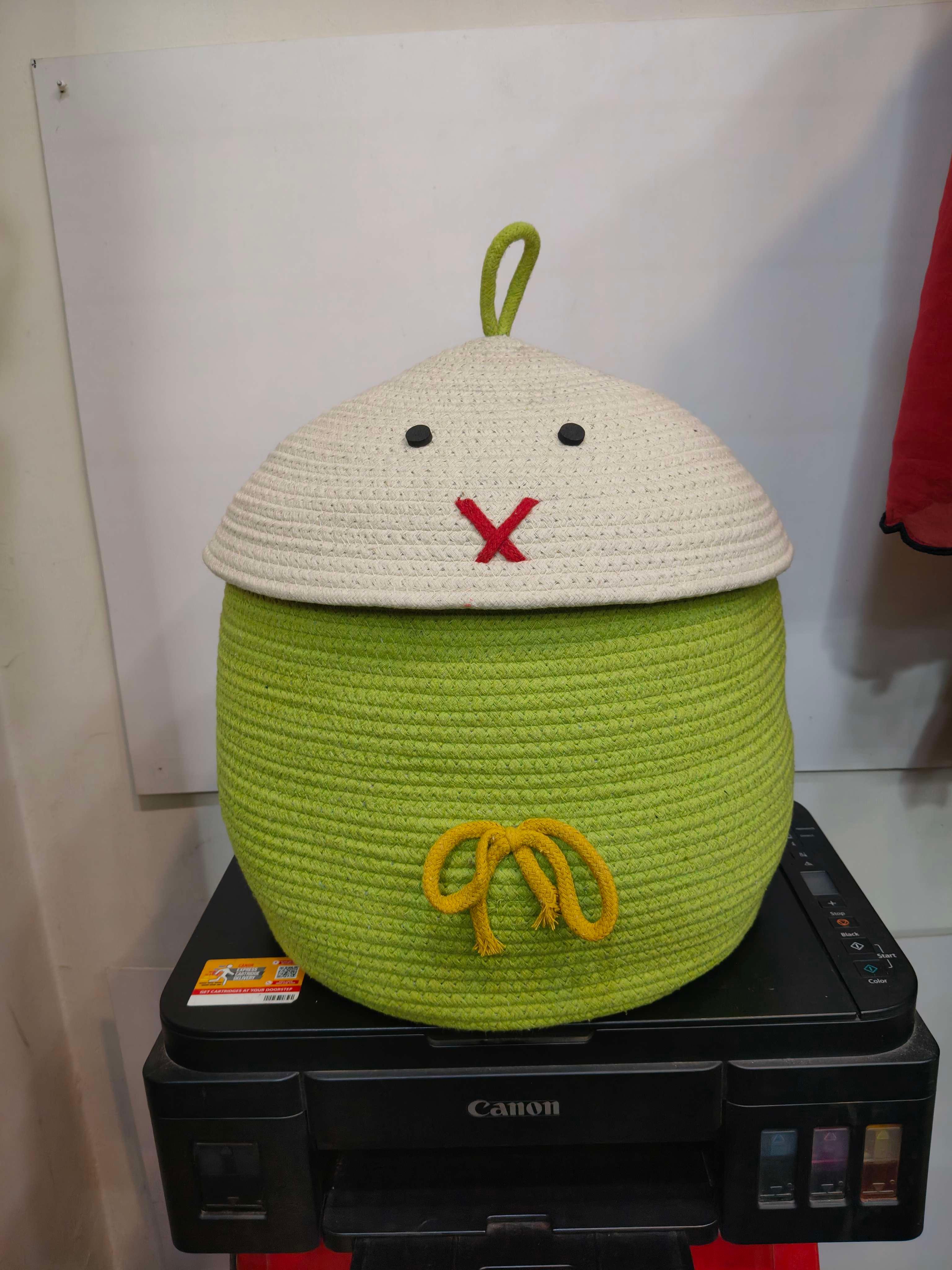 Kids Basket in Green - Thumbnail 2