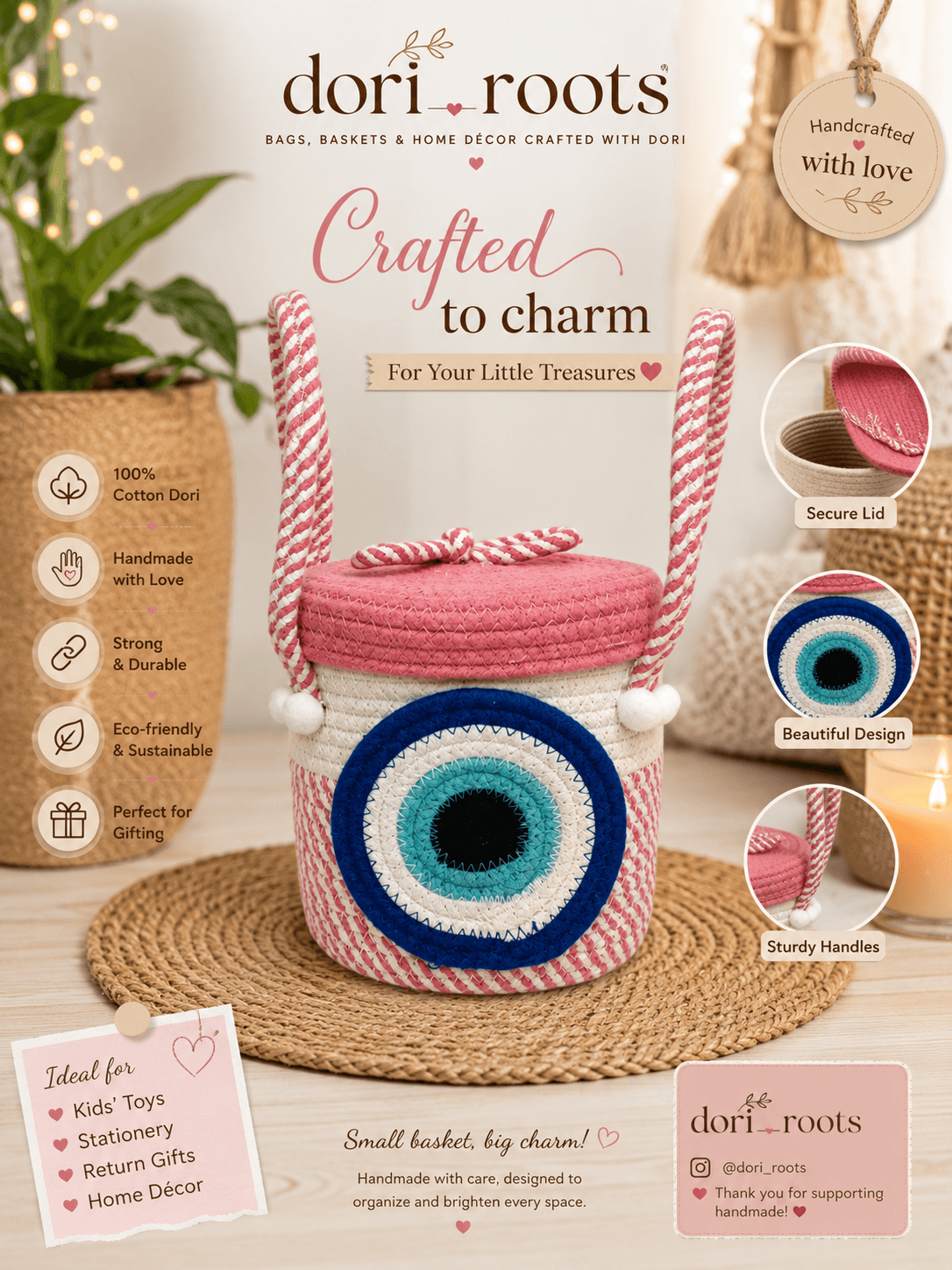 Evil Eye Basket - Thumbnail 2