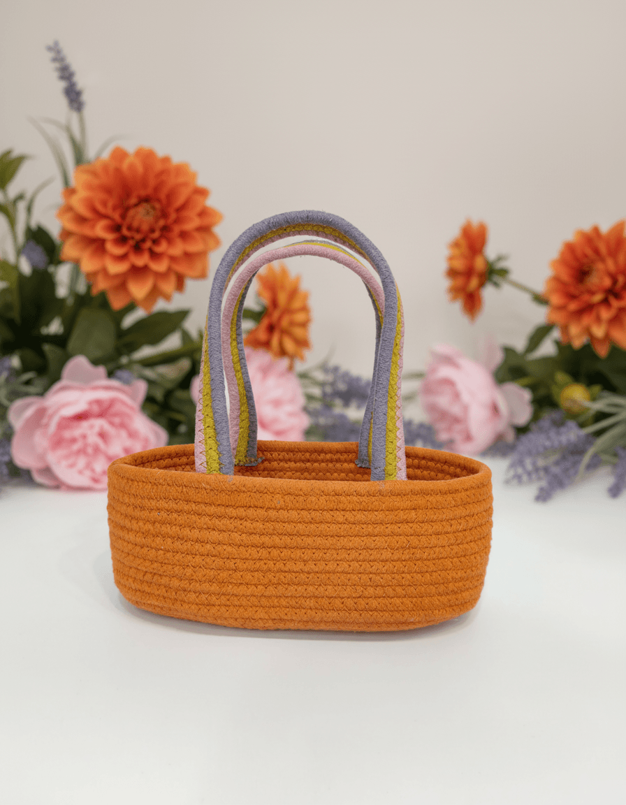 Home Decor Basket  with Multy Handles - Thumbnail 5